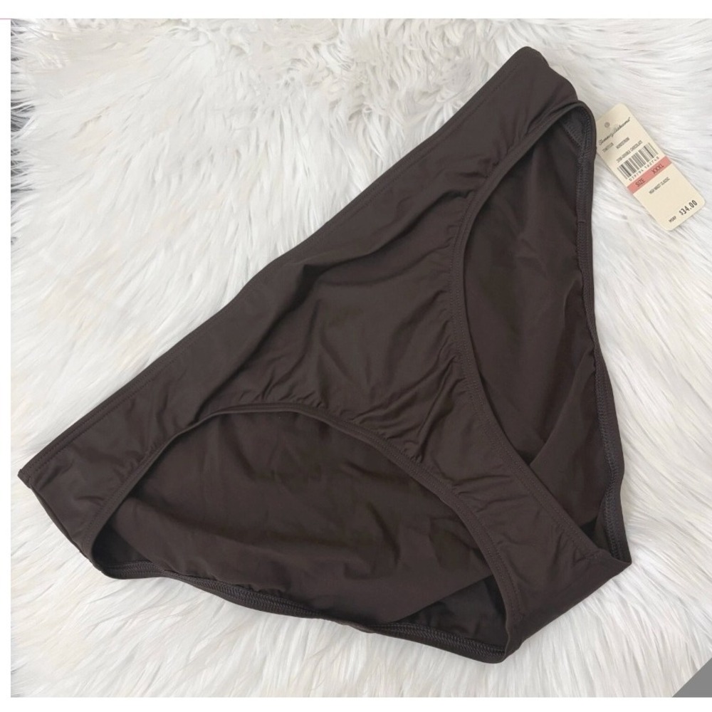 Tommy Bahama XXXL Brown High Waist Classic Swimsuit Bottoms New with Tags‎